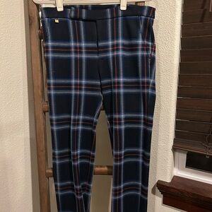 Ralph Lauren Navy and White Plaid Pants